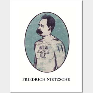 Funny Nietzsche Illustration Art Posters and Art